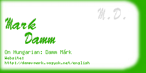 mark damm business card