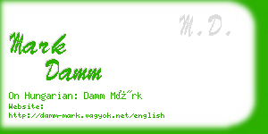 mark damm business card